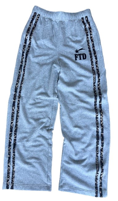 Grey Cheetah Sweatpants